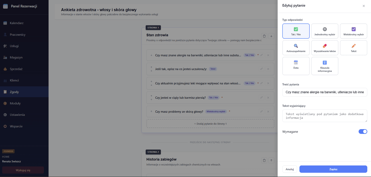 Kreator ankiet zdrowotnych